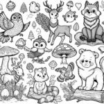 Feuille de coloriage des animaux