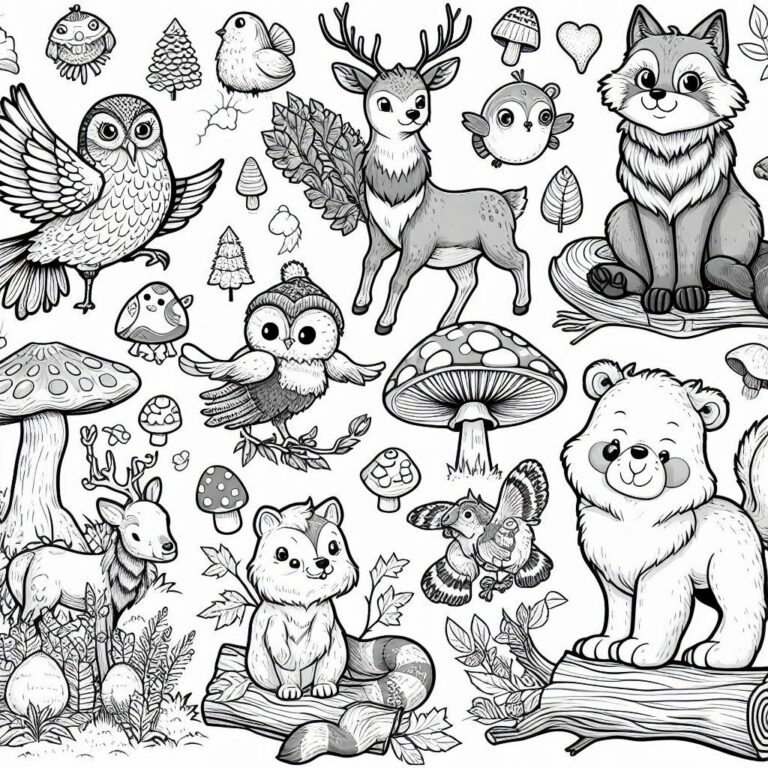 Feuille de coloriage des animaux