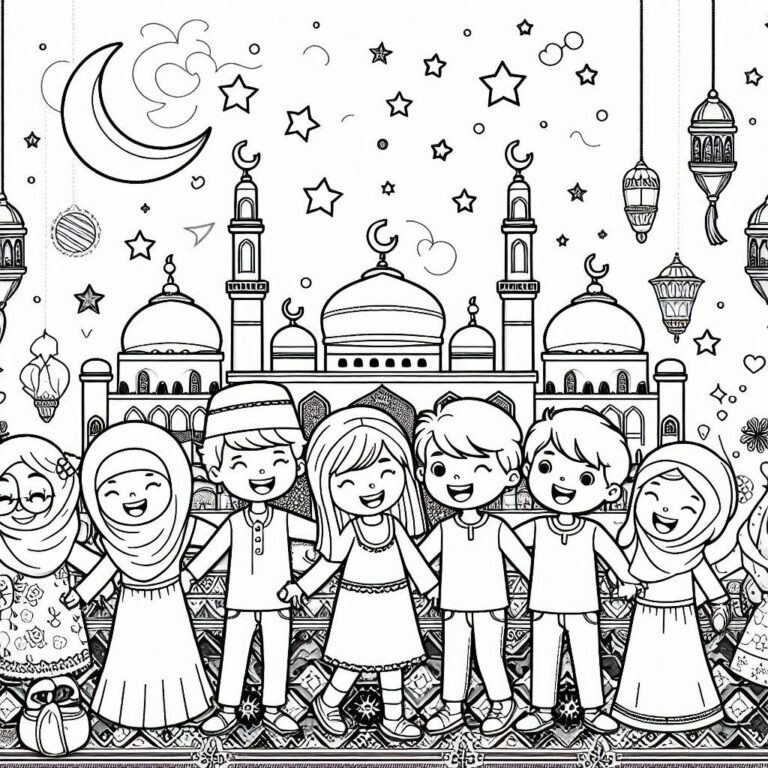 Feuille de coloriage:thème ramadan