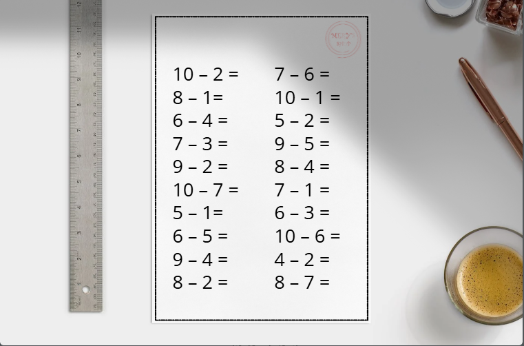 Apprenons les soustractions !