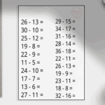 Apprenons les soustractions !