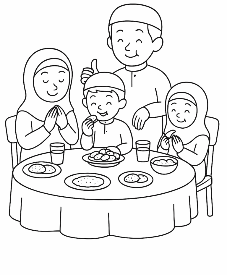 Coloriages Ramadan à imprimer – Activités éducatives pour enfants