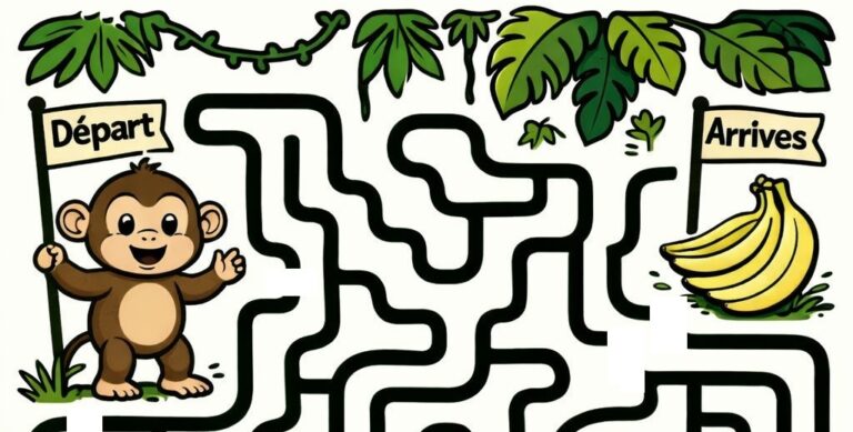Labyrinthe Singe & Bananes